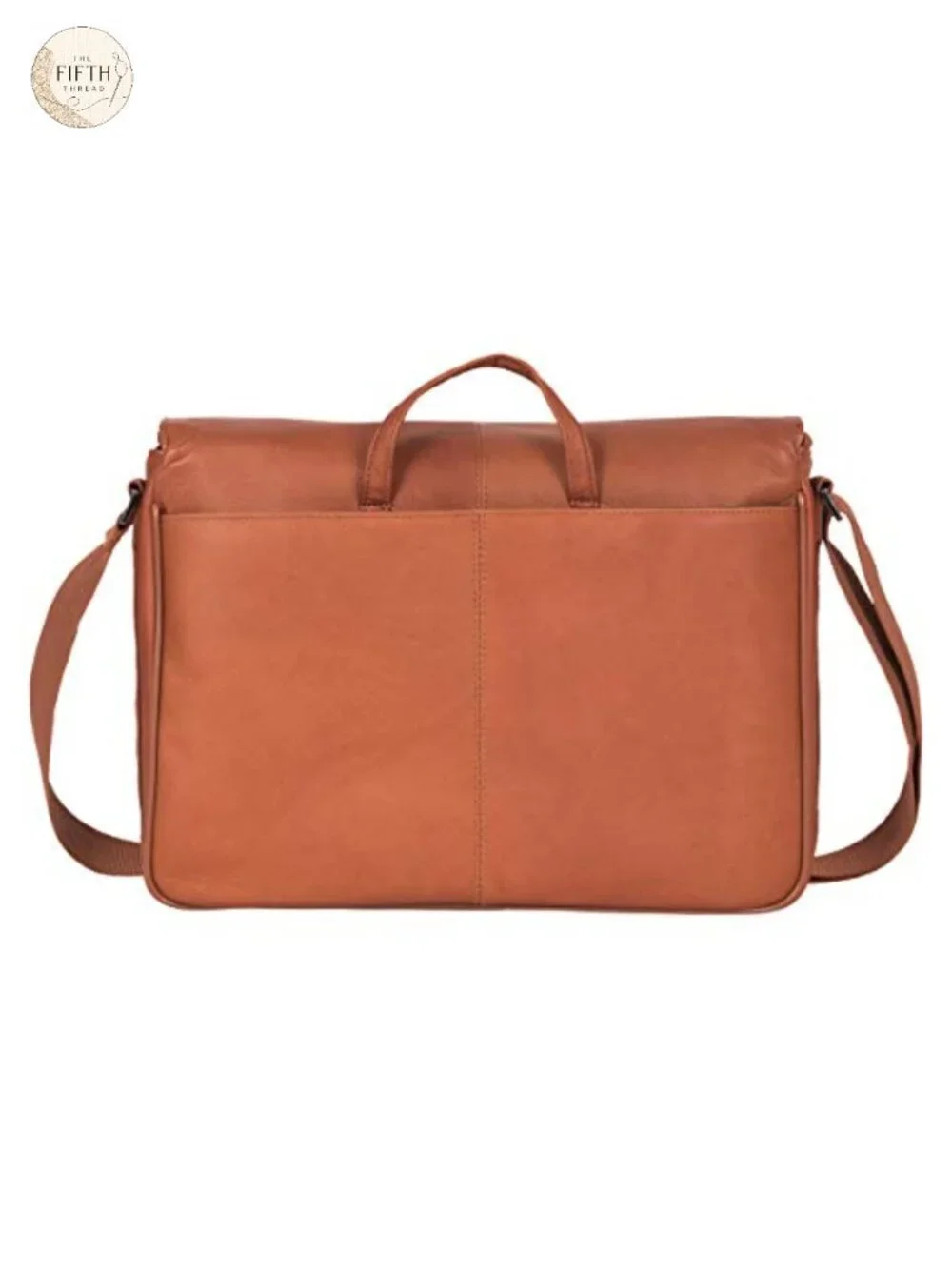 Full-Grain Colombian Leather Slim Messenger Bag for Laptop Tablet with